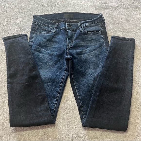 Koral Color Block Two Tone Blue & Black Skinny Jeans - Picture 2 of 14